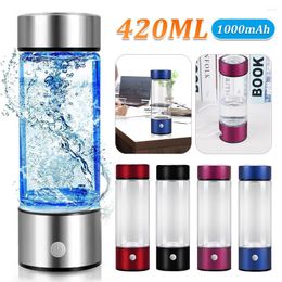 Water Bottles Hydrogen Bottle 420ML Ioniser Maker Generator Machine For Home Office Travel