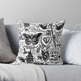 Pillow Tattoos Collage Throw Case Christmas Ornamental Pillowcases Covers Sofa