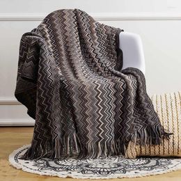 Blankets Bohemian Tasselled Blanket Lounge Scandinavian Style Sofa Model House Hitching Towel Indoor Bed End