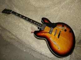 Retail Custom Shop Vintage Sunburst F Hole Hollow Body 335 Electric Guitar Available5228650