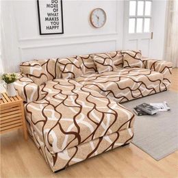 Chair Covers MIDSUN Elastic Sofa For Living Room Corner Cover Plaid Couch L Shaped Chaise Longue Protector Slipcover