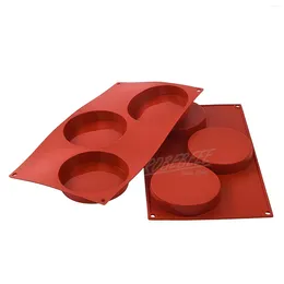 Baking Moulds 3 Well Big Round Circle Cube Shape Silicone Cake Mould Pudding Candy Making DIY Supplies