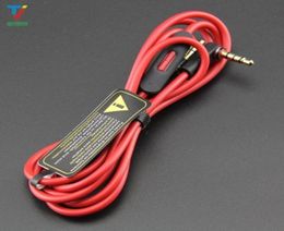 50pcslot 35mm Male to Male AUX Extension Cable Cord Stereo for Headphones Audio with Mic5300369