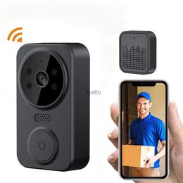 Doorbells Smart Visual doorbell two-way intercom night vision remote monitoring security system Wifi video H240407 ZJCZ