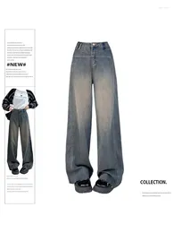 Women's Jeans Vintage Oversize 90s Aesthetic Baggy High Waist Denim Trouser Harajuku Korean Y2k Pants 2000s Trashy Clothes 2024