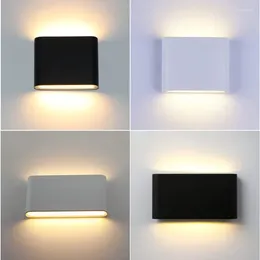 Wall Lamps Nordic LED Lamp 12W Outdoor Indoor Light Aluminium Modern Night For Bedroom Balcony Garden Decoration