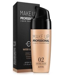 60pcslot DHL Face Foundation Cream Waterproof Longlasting Concealer Liquid foundation Professional Makeup Full Coverage Matte Ba6365554