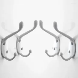 Hooks 1pcs Mounted Robe Key Bag Coat Kitchen Bathroom Hat Towel Mask Metal Hook Double Hangers Ball End Wall