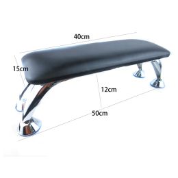 Medicine Black Genuine Leather Nail Hand Pillow Nail Art Stand Hand Cushion Pillow Holder Arm Rests Rest Manicure Table High Quality 20#