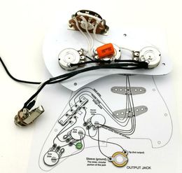 Guitar Pickups Wiring Harness 250K Copper shaft potentiometer Suitable for ST Guitar8281013