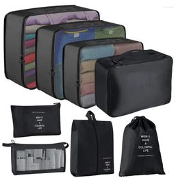 Storage Bags Packing For Suitcase Light-Weight Travel Luggage Organisers Set Waterproof Organiser