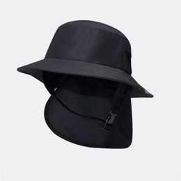 Wide Brim Hats Bucket Outdoor Summer Mens and Womens Hat Breathable Sunshade Waterproof Surfing Beach Border Quick Drying Sunscreen Cool Q240403