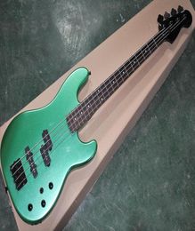 Factory Direct 4 Strings Metallic Green Electric Bass Guitar with 3 PickupsRosewood FingerboardBlack Hardware3094112