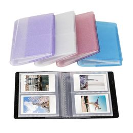 64 Pockets 3 Inch Quicksand Photo Album Mini Instant Picture Case Storage Organizer for Mini 11/9/8/8+ D23 20 Dropshipping