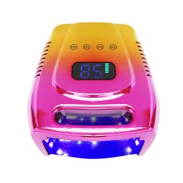 Bits 2022 New 96w Rechargeable Nail Lamp Wireless Gel Polish Dryer Pedicure Lamps Led Light for Nails Cordless Nail Uv Led Lamp