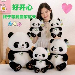 2024 new Panda doll plush toy simulation beibei panda national treasure doll sleeping pillow birthday Tanabata gift girl