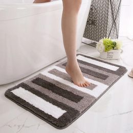 Bath Mats Home Mat Water Absorption Quick Dry Shower Room Doormat Soft Non Slip Toilet Kitchen Bedroom Floor Bathroom Accessories