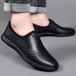 Casual Shoes Shoe For Men Leather Male Flat Heels Business Sewing Designer Zapatos Para Hombres Zapatillas De Hombre