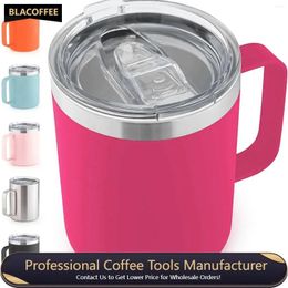 Mugs Coffee Mug Tea Cup Portable Insulation With Handle Milk Stainless Steel Double-layer Travel Thermal Home Office