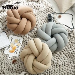 Pillow YIRUIO Scandinavian Fluffy Soft Seat INS Home Decoration Sofa Car Back Chair Lumbar Handmade Throw