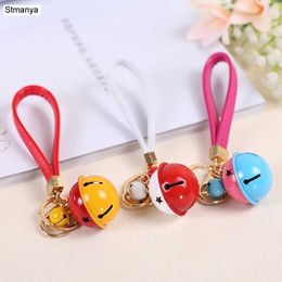 Keychains Lanyards Women New Two-color bell key chain charm bag car ring fashion Key Holder Accessories Best Gift Jewelry K1930 Q240403