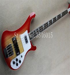 Chinese Factory musical Instruments Custom NEW Cherry burst Colour 4003 4 Strings Rick Electric Bass High Quality7888699