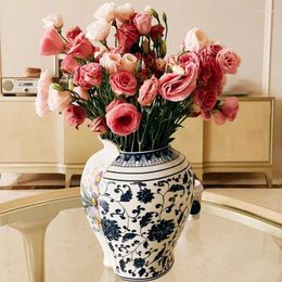 Vases Design Luxury Table Decoration Ceramic Fall Office Bathroom Nordic Floreros Decorativos Moderno Bedroom Decor YN50VS