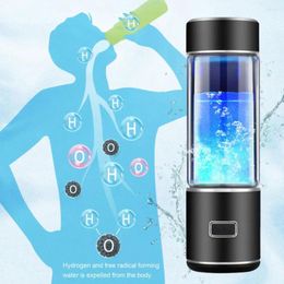 Water Bottles Quick Electrolysis Bottle Hydrogen-rich Portable Hydrogen Generator Glass Drinking Cup Healthy Birthday