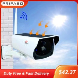 Cameras 1080P WIFI Solar Camera HD IP67 Waterproof Outdoor Surveillance Solar CCTV cam Two Way Audio Wireless IP Cam for Home Security