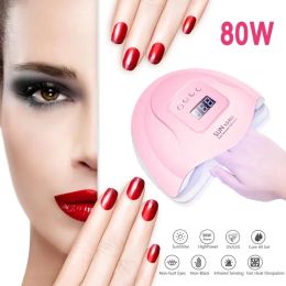 Dresses 80w Uv Led Nail Lamp with 36 Pcs Leds for Manicure Gel Nail Dryer Drying Nail Polish Lamp 10/30/60s Smart Timer for Nail Dryer
