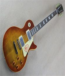 whole custom shop 1959 R9 tiger flame thermal standard LP 59 electric guitar3019552