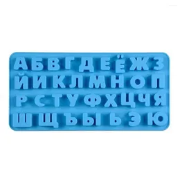 Baking Moulds Small Size Russian Letter Silicone Mould Alphabet Chocolate Candy Fondant Form Cake Decorating Tool M406