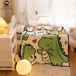 Blankets Cartoon Printed Flannel Fleece For Bed Sofa Girls Boys Kid Gift Halloween Christmas Blanket Super Soft King Size Decor