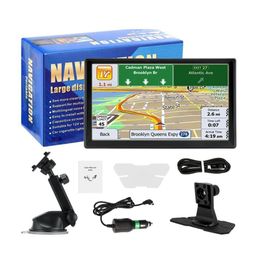 Car Gps Accessories 9 Inch Navigation For Truck Hgv Tools Hd Navigator 2024 Update Europe North America Map 8Gb Fm Bluetooth Drop Dhdb4