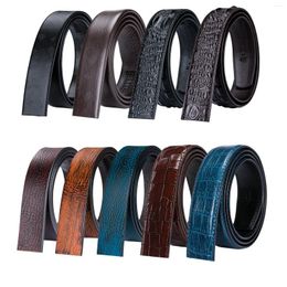 Belts 3.5cm Men's Belt Without Buckle High Quality Cowskin Genuine Leather No Automatic Replacement For Mens