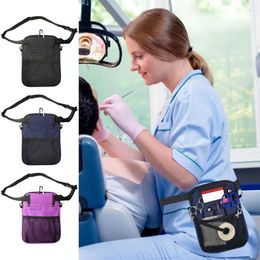 Storage Bags Organiser Fanny Pack Multi-Compartment Nursing Gear Pocket Belt Bag Apron Hip Utility Waist For