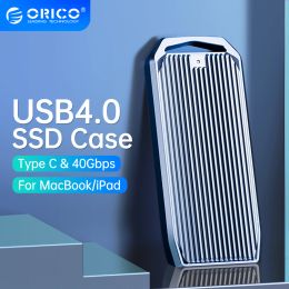 Cases Orico Usb4 M.2 Ssd Case 40gbps M2 Nvme Case Compatible with Thunderbolt 3 4 Usb3.2 Usb 3.1 3.0 Typec Multiple Protocols