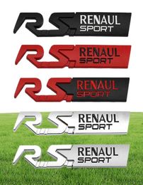 Car Sticker Emblem Decal for Renault RS Sport Clio Scenic laguna Logan Megane Koleos Sandero Safrane Vel Satis Arkana Talisman4406286