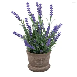 Decorative Flowers Artificial Flower Pot Lavender Plant Potted Plants Rosemary Essential Oil