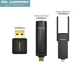 COMFAST usb wifi adapter 600mbps1200mbps 80211acbgn 24G 58G DualBand wifi dongle computer AC wireless Network Card4939294