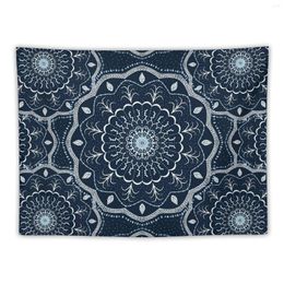 Tapestries Black White Blue Mandala Tapestry Decorations For Your Bedroom Decoration Room Wall Deco