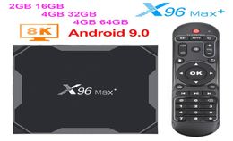 Smart TV Box Android 90 X96 Max Plus 4GB 64GB 32GB Amlogic S905X3 Quad Core 58GHz Wifi 4K 60fps Set Media Player x96max2275271
