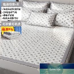 Classic Machine Washable New Dormitory Ice Silk Three-Piece Set of Summer Sleeping Mat Rattan Mats Air Conditioner Summer Single Mats Summer Student