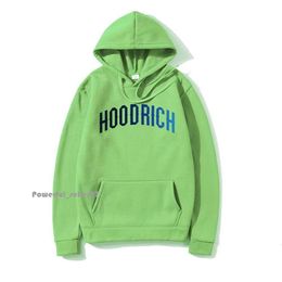 Hoodrich 2023 Winter Sports Hoodrich Hoodie Men Hoodrich Tracksuit Letter Towel Embroidered Winter Sweatshirt Hoodie for Men Colourful Blue Solid Jackets 4241