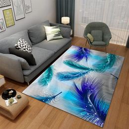 Carpets 120x180cm 3D Pattern Jacquard Crystal Velvet Carpet Mechanical Wash Floor Mats Water Absorption Quick Drying Rug Living Room