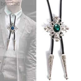 Bolo Ties Bolo Tie for Men Western Cowboy Style Necktie with Alloy Buckle Decor Dropshipping 240407