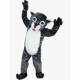 2024 Hot Sales halloween Grey tiger wolf Mascot Costume Fancy dress carnival Custom fancy costume Character costumes