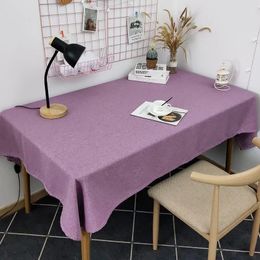Table Cloth Chinese Tablecloth Art Cotton Linen Solid Color Dining RJ625