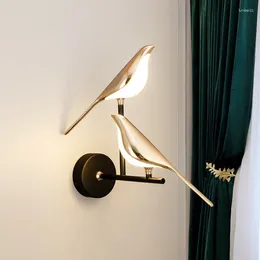 Wall Lamp Modern Simplicity Interior Magpie LED For Bedroom Night Lamps Living Room Home Decor Children's Light