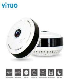 HD 960P Wifi IP Camera Home Security Wireless 360 Degree Panoramic CCTV Camera Night Vision Fish Eyes Lens VR Cam YITUO29429035813